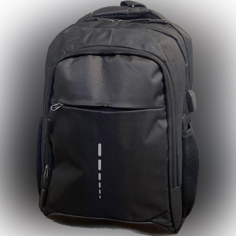 Lightweight Black BackPack - Large Capacity with a Simple Fashion Design